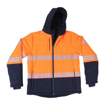 Clase 3 Saféz de seguridad Reflexión de chaquetas de sudadera con capucha de alta visibilidad